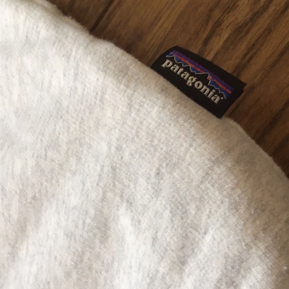 Patagonia Hoodie 3/4 Button Pullover Grey Small Kangaroo Pocket Hood - Picture 3 of 5